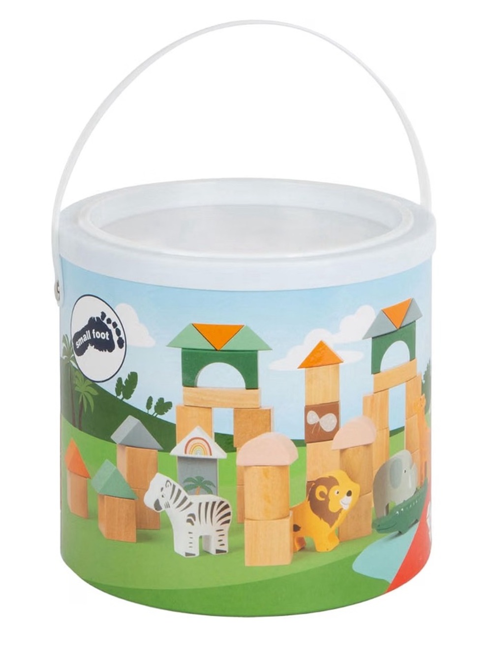 Safari Animal Wooden Block set